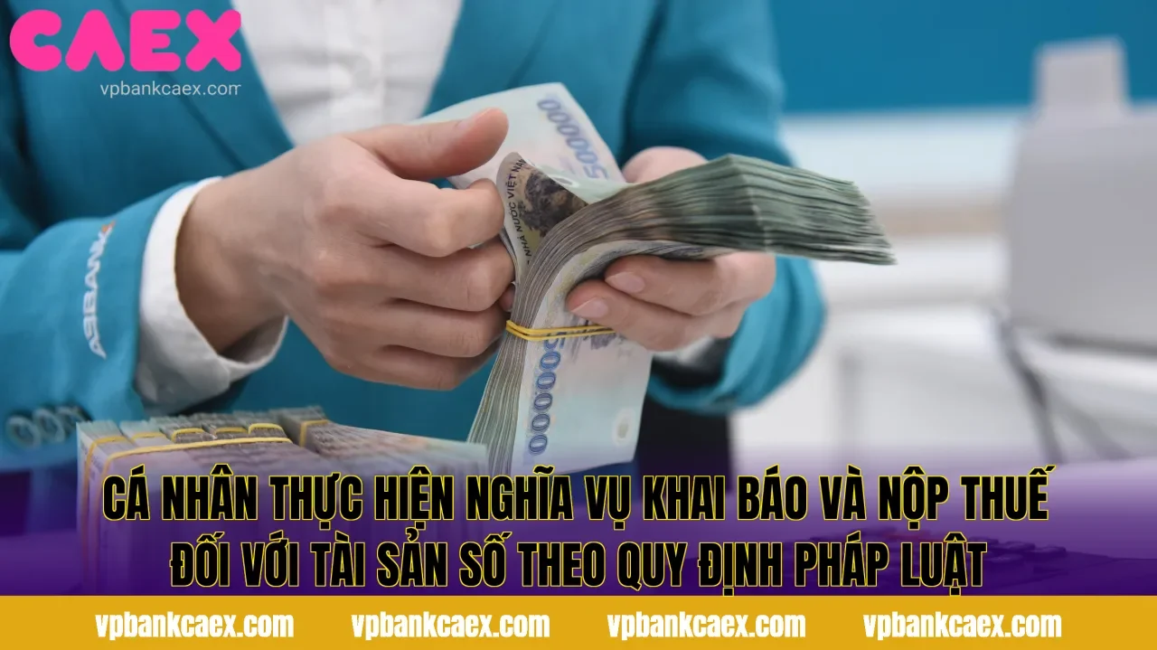 Cá nhân thực hiện nghĩa vụ khai báo và nộp thuế đối với tài sản số theo quy định pháp luật