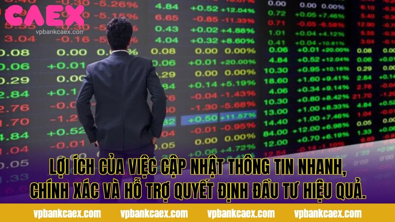 Lợi ích của việc cập nhật thông tin nhanh, chính xác và hỗ trợ quyết định đầu tư hiệu quả.