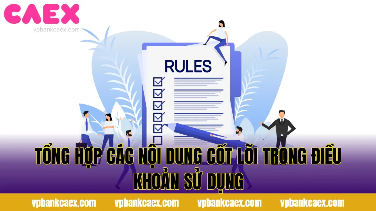 Tổng hợp các nội dung cốt lõi trong điều khoản sử dụng